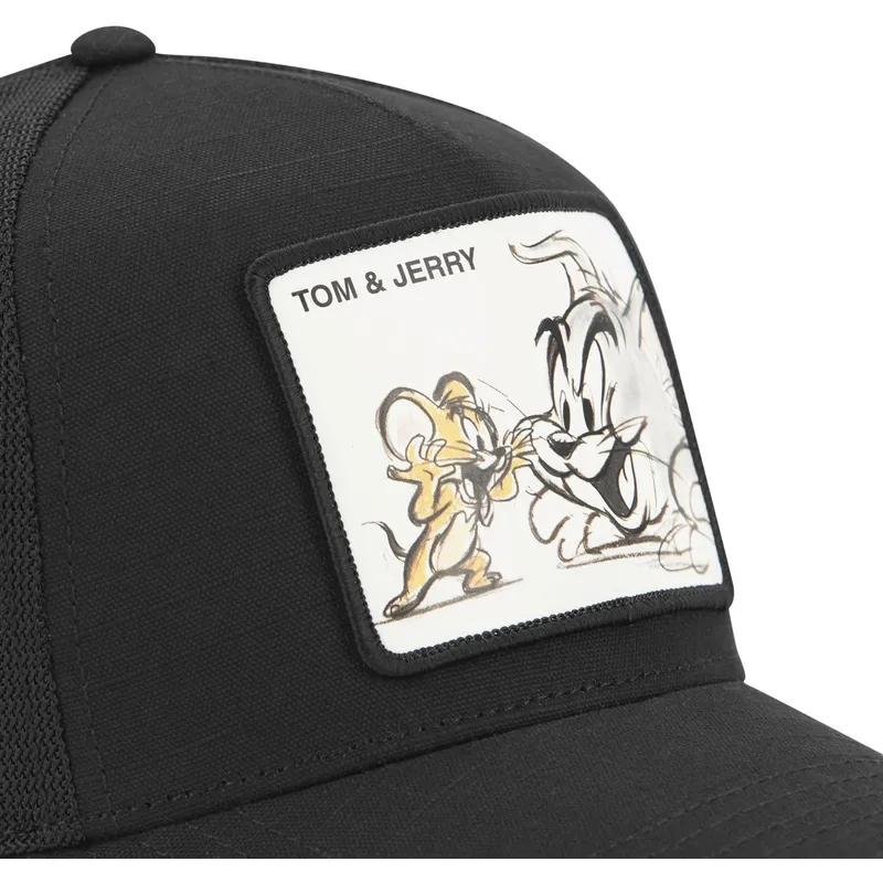 cap-curbata-black-snapback-tom-and-jerry-looney-tunes-de-capslab