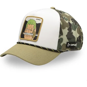 Cappellino trucker mimetico Roronoa Zoro OP5 CAM One Piece di Capslab