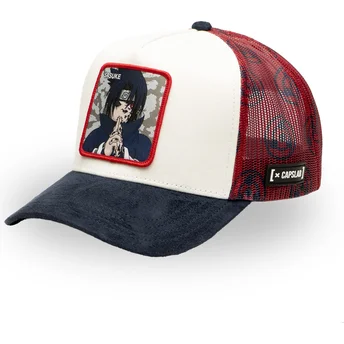 Capslab Sasuke Uchiha SHA Naruto Multicolor Trucker Hat