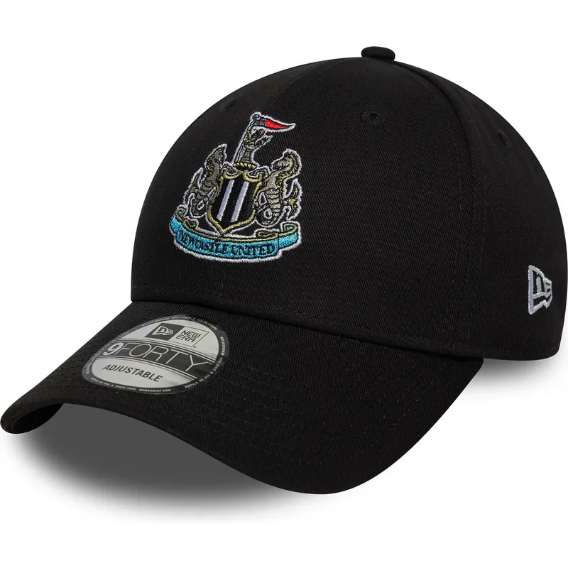 verstellbare-schwarze-9forty-core-kappe-mit-gebogenem-schirm-von-newcastle-united-football-club-premier-league-von-new-era