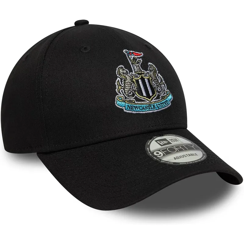 verstellbare-schwarze-9forty-core-kappe-mit-gebogenem-schirm-von-newcastle-united-football-club-premier-league-von-new-era