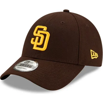 Casquette courbée marron ajustable 9FORTY The League San Diego Padres MLB New Era