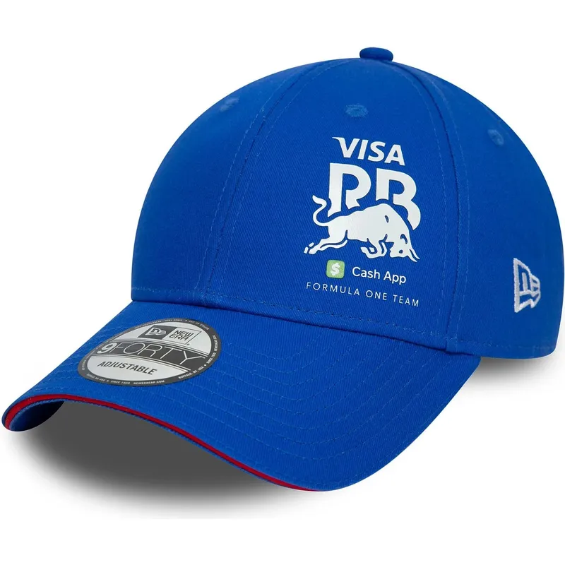 blaue-verstellbare-curved-cap-9forty-flawless-von-racing-bulls-f1-team-formula-1-von-new-era