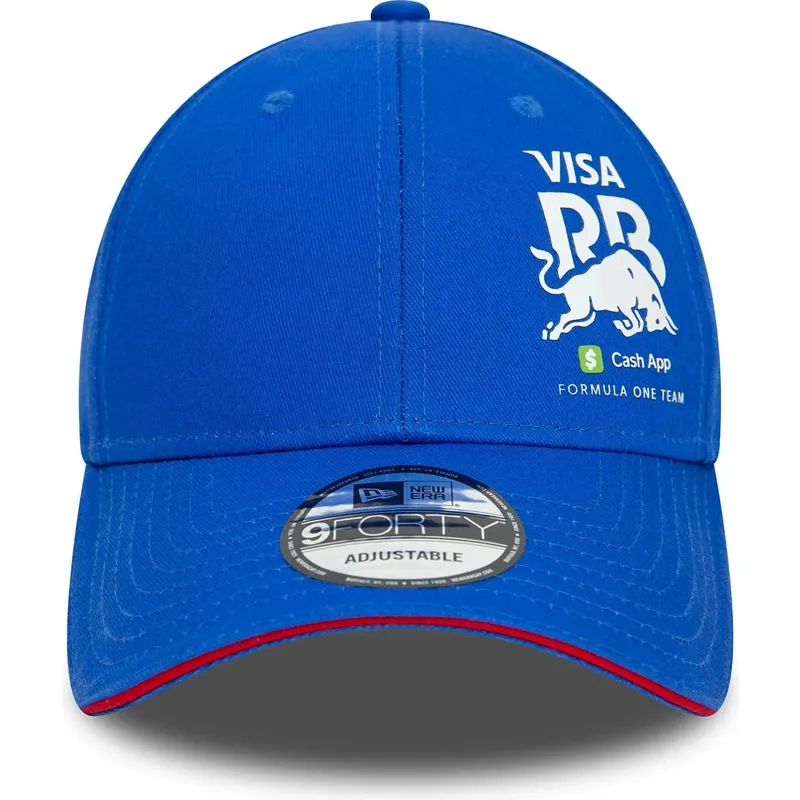 gorra-curva-azul-ajustable-9forty-flawless-de-racing-bulls-f1-team-formula-1-de-new-era