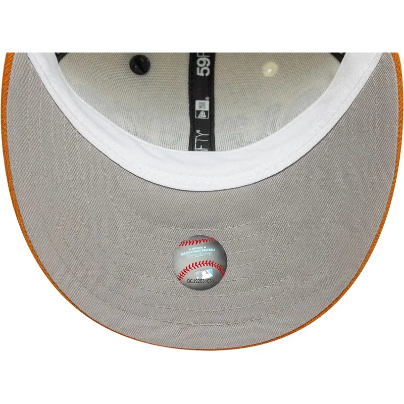 beige-orangefarbene-gebogene-angepasste-59fifty-cap-mit-all-star-spiel-pin-der-san-francisco-giants-mlb-von-new-era