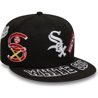 Μαύρο επίπεδο καπέλο 59FIFTY All Over των Chicago White...