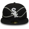 epci-plata-negru-fitted-59fifty-chain-wrap-de-chicago-white-sox-mlb-de-new-era