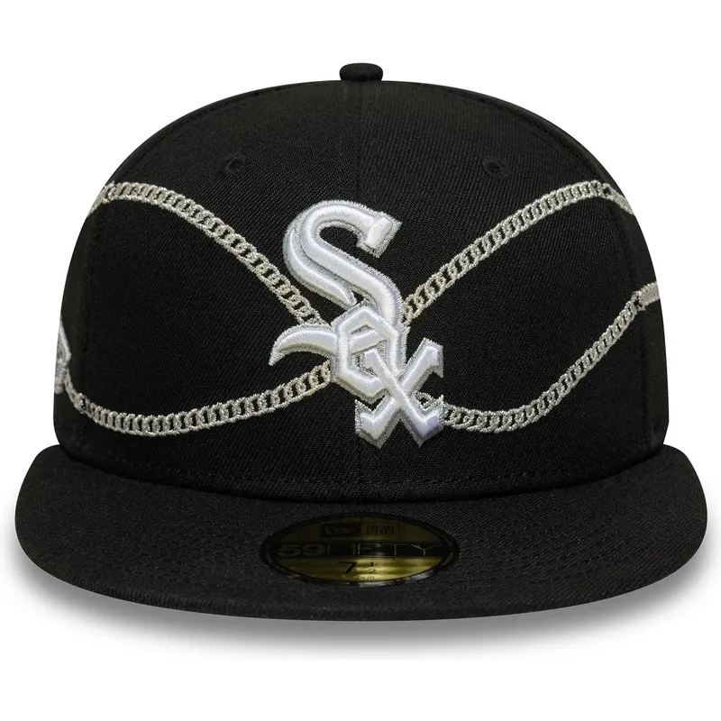 epci-plata-negru-fitted-59fifty-chain-wrap-de-chicago-white-sox-mlb-de-new-era