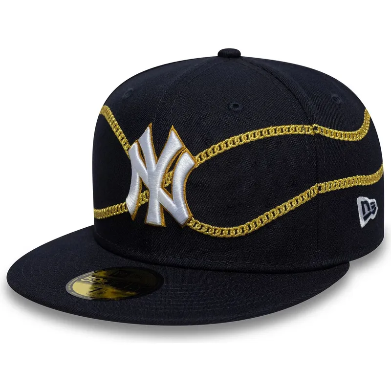 new-era-new-york-yankees-mlb-59fifty-chain-wrap-navy-fitted-cap