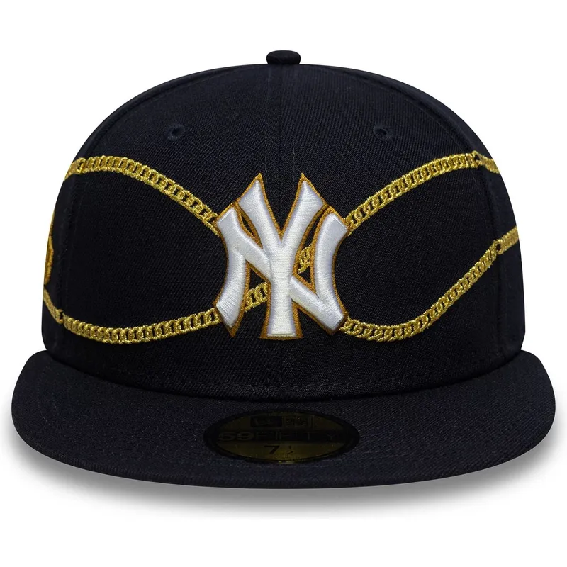 new-era-new-york-yankees-mlb-59fifty-chain-wrap-navy-fitted-cap