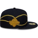 casquette-plate-bleue-marine-ajustee-59fifty-chain-wrap-new-york-yankees-mlb-new-era