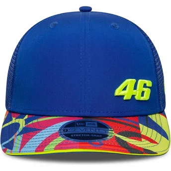 Niebieska zakrzywiona czapka snapback 9SEVENTY Stretch Snap Lifestyle Valentino Rossi VR46 MotoGP od New Era