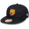 casquette-plate-bleue-marine-ajustable-9fifty-retro-crown-heritage-detroit-tigers-mlb-new-era
