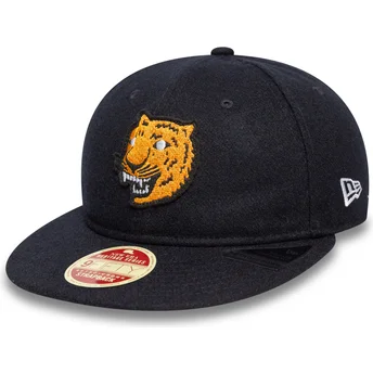 Gorra plana azul marino ajustable 9FIFTY Retro Crown Heritage de Detroit Tigers MLB de New Era
