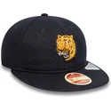 casquette-plate-bleue-marine-ajustable-9fifty-retro-crown-heritage-detroit-tigers-mlb-new-era