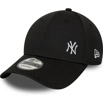 Cappellino nero snapback curva 9FORTY Flawless Mesh dei New York Yankees MLB di New Era