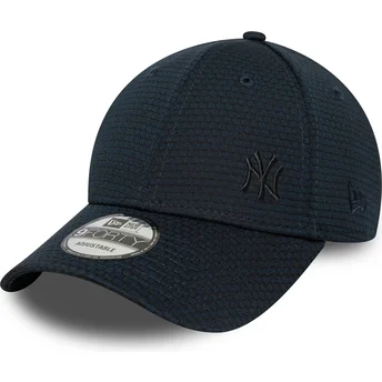 Mörkblå snapback-keps med böjd skärm och blå logotyp 9FORTY Flawless Mesh New York Yankees MLB från New Era