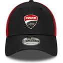 casquette-courbee-noire-et-rouge-ajustable-9forty-logo-ducati-motor-motogp-new-era