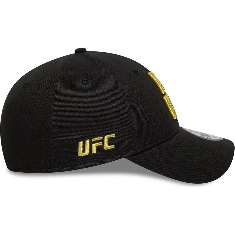 schwarze-verstellbare-curved-cap-9forty-metallic-champ-von-ufc-ultimate-fighting-championship-and-new-von-new-era