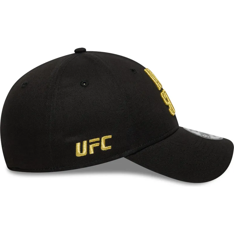 cappellino-curvo-nero-regolabile-9forty-metallic-champ-di-ufc-ultimate-fighting-championship-and-still-di-new-era