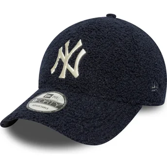 Gorra curva azul marino ajustable 9FORTY Borg de New York Yankees MLB de New Era