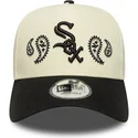 epci-curbata-bej-snapback-a-frame-paisley-de-chicago-white-sox-mlb-de-new-era
