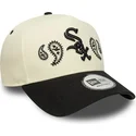 epci-curbata-bej-snapback-a-frame-paisley-de-chicago-white-sox-mlb-de-new-era