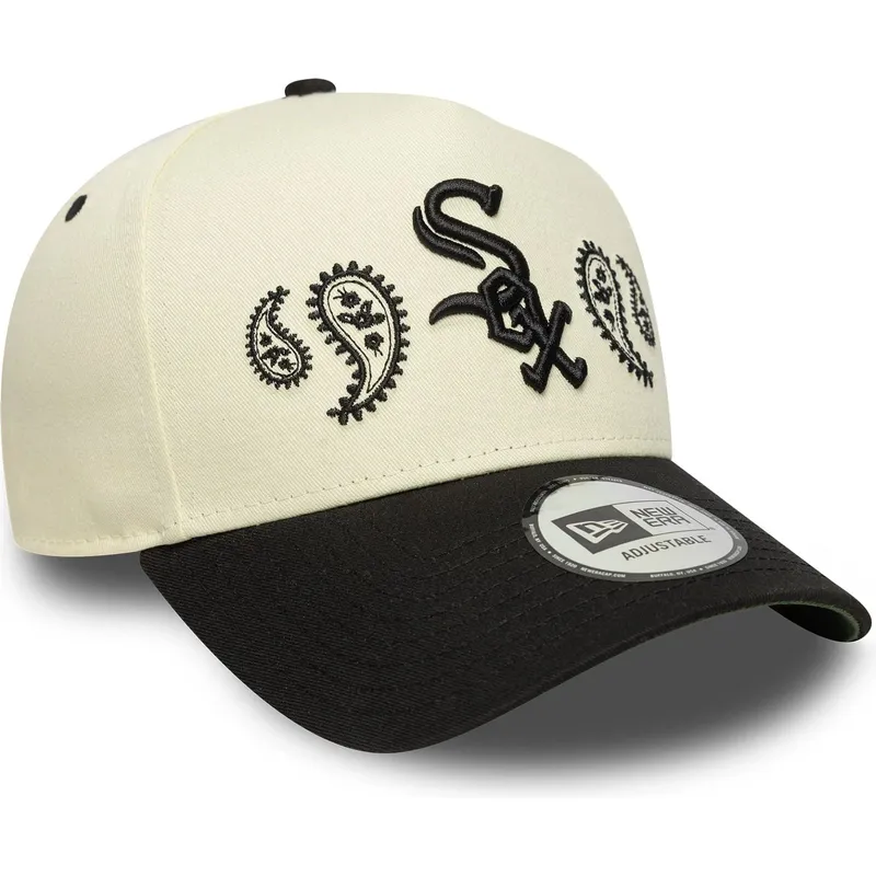 epci-curbata-bej-snapback-a-frame-paisley-de-chicago-white-sox-mlb-de-new-era