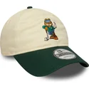 bezowo-zielona-regulowana-czapka-z-daszkiem-9twenty-garfield-od-new-era