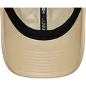 casquette-courbee-beige-ajustable-avec-logo-marron-9twenty-leather-new-york-yankees-mlb-new-era