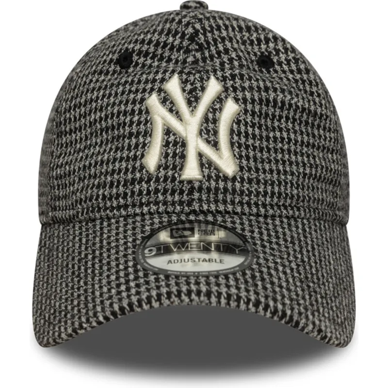 epci-curbata-negru-reglabila-9twenty-houndstooth-de-new-york-yankees-mlb-de-new-era