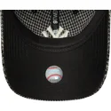 casquette-courbee-noire-ajustable-9twenty-houndstooth-new-york-yankees-mlb-new-era