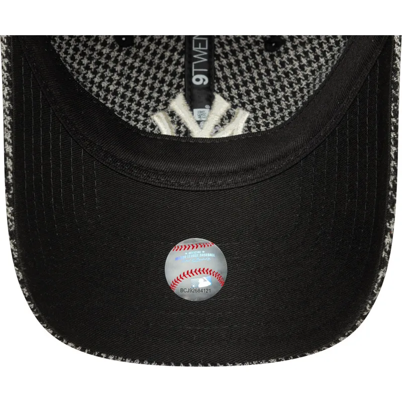 epci-curbata-negru-reglabila-9twenty-houndstooth-de-new-york-yankees-mlb-de-new-era