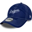 niebieska-regulowana-czapka-z-zakrzywionym-daszkiem-9twenty-contrast-stitch-los-angeles-dodgers-mlb-new-era