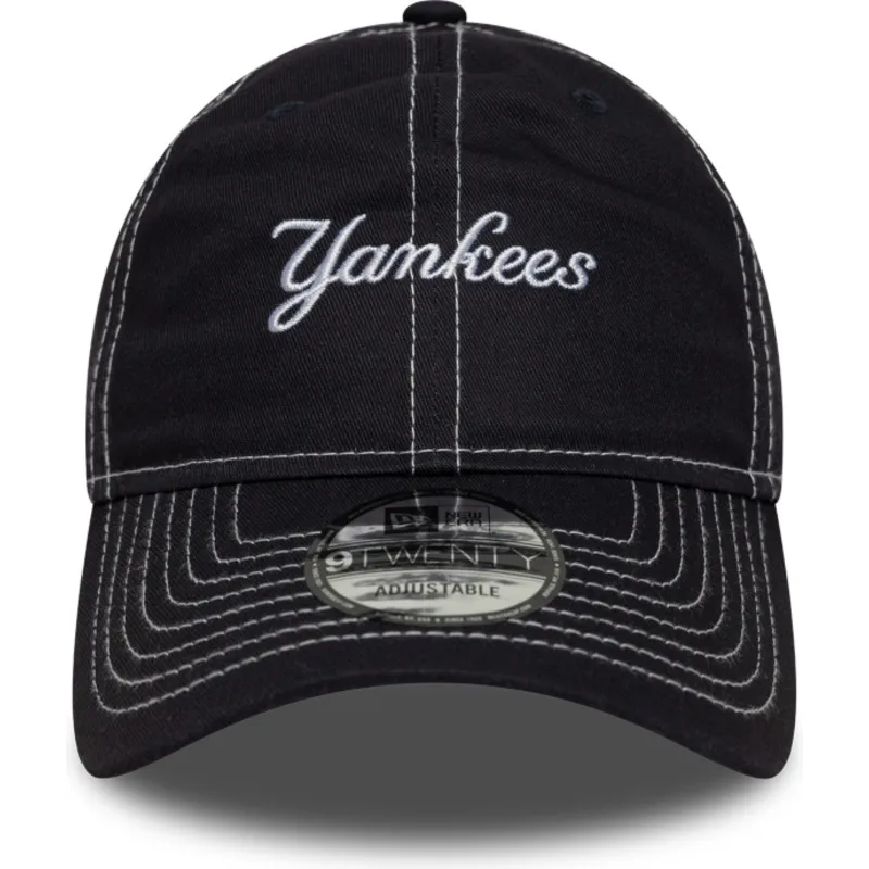 granatowa-zakrzywiona-czapka-z-regulacja-9twenty-contrast-stitch-new-york-yankees-mlb-new-era