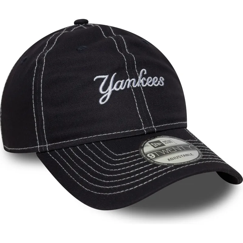 marinbla-bojd-keps-justerbar-9twenty-contrast-stitch-fran-new-york-yankees-mlb-av-new-era