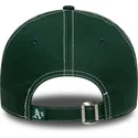 casquette-courbee-verte-ajustable-9twenty-contrast-stitch-oakland-athletics-mlb-new-era