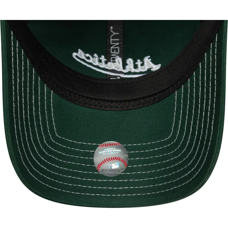 cap-curbata-green-adjustable-strap-9twenty-contrast-stitch-de-oakland-athletics-mlb-de-new-era cap-curbata-green-adjustable-strap-9twenty-contrast-stitch-de-oakland-athletics-mlb-de-new-era