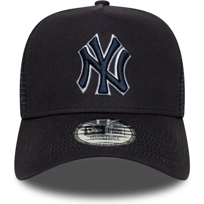 epci-curbata-bleumarin-snapback-a-frame-outline-de-new-york-yankees-mlb-de-new-era