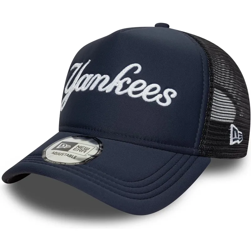 epci-curbata-bleumarin-snapback-a-frame-script-de-new-york-yankees-mlb-de-new-era