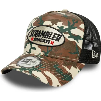 Casquette trucker camouflage A Frame Scrambler Ducati Motor MotoGP New Era