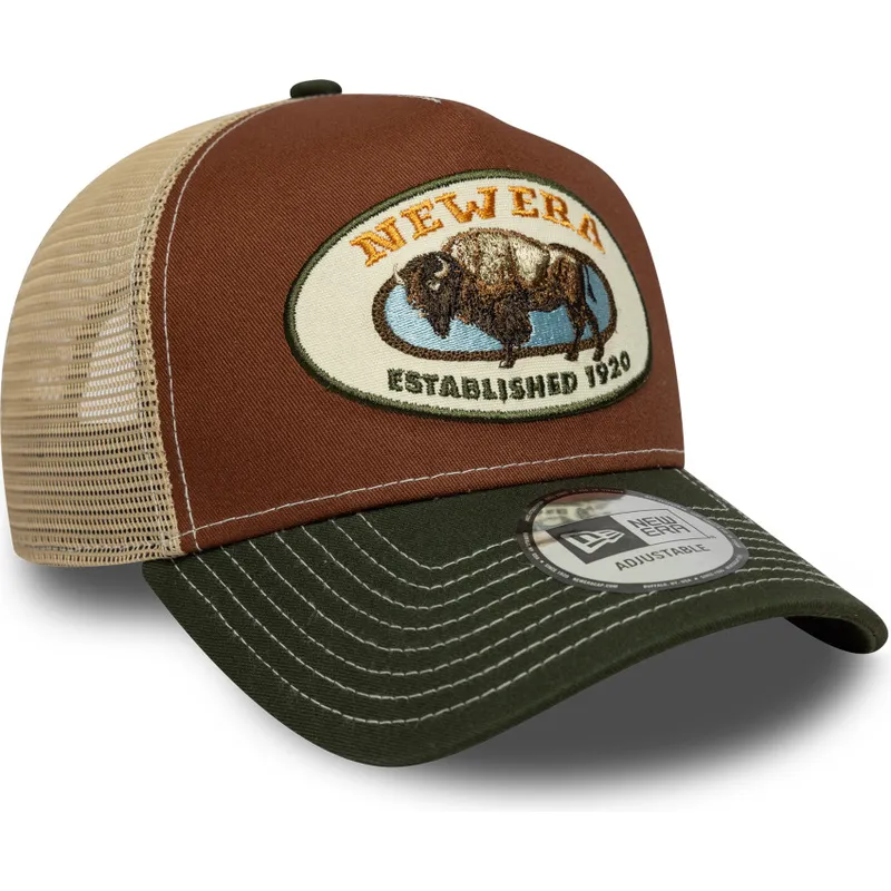 cap-curbata-multicolor-snapback-marron-a-frame-animal-patch-de-bufalo-de-new-era