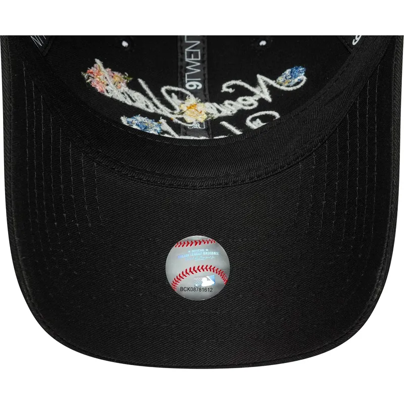 epci-curbata-negru-reglabila-9forty-floral-script-de-new-york-yankees-mlb-de-new-era