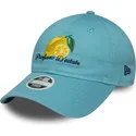 casquette-courbee-bleue-ajustable-pour-femme-9twenty-phrase-profumo-d-estate-new-era