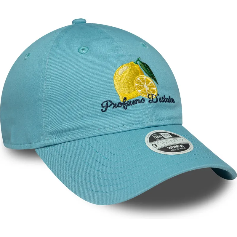 cappellino-curvo-blu-regolabile-da-donna-9twenty-phrase-profumo-d-estate-di-new-era