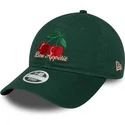 new-era-curved-brim-women-9twenty-phrase-bon-appetit-green-adjustable-cap
