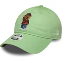 new-era-curved-brim-women-9twenty-bear-ac-milan-serie-a-light-green-adjustable-cap