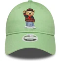 grune-hellgrune-verstellbare-curved-cap-fur-damen-9twenty-bear-von-ac-milan-serie-a-von-new-era