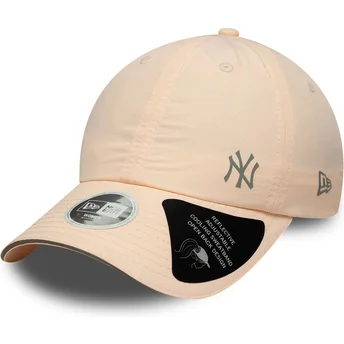 New Era New York Yankees MLB Damen Verstellbare Rosa Kappe mit Offener Rückseite Flawless