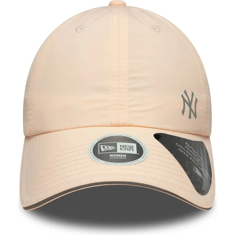 cappellino-curvo-rosa-regolabile-da-donna-open-back-flawless-dei-new-york-yankees-mlb-di-new-era